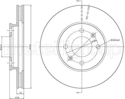 Fri.Tech. BD1672 - Kočioni disk www.molydon.hr