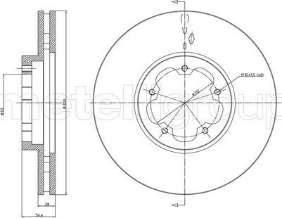 Fri.Tech. BD1006 - Kočioni disk www.molydon.hr