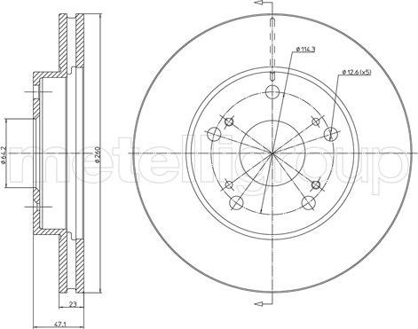 Fri.Tech. BD1010 - Kočioni disk www.molydon.hr