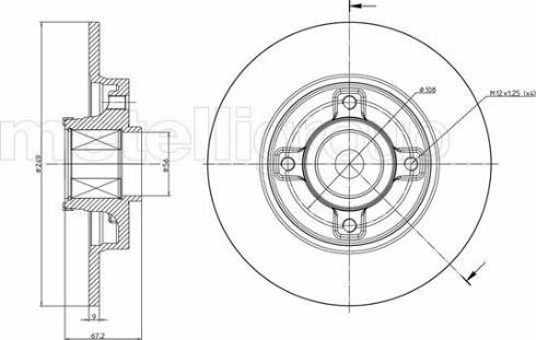 Fri.Tech. BD1079 - Kočioni disk www.molydon.hr