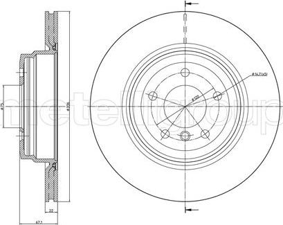 Fri.Tech. BD1075 - Kočioni disk www.molydon.hr