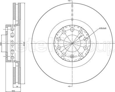 Fri.Tech. BD1199 - Kočioni disk www.molydon.hr