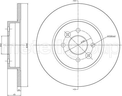 Fri.Tech. BD1143 - Kočioni disk www.molydon.hr