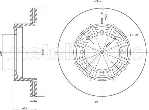 Fri.Tech. BD1162 - Kočioni disk www.molydon.hr