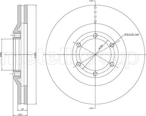 Fri.Tech. BD1167 - Kočioni disk www.molydon.hr