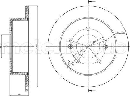 Fri.Tech. BD1114 - Kočioni disk www.molydon.hr