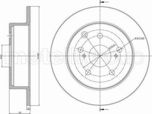 Fri.Tech. BD1189 - Kočioni disk www.molydon.hr