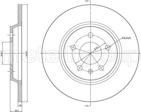 Fri.Tech. BD1184 - Kočioni disk www.molydon.hr