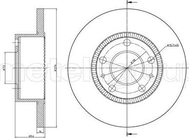 Fri.Tech. BD1188 - Kočioni disk www.molydon.hr