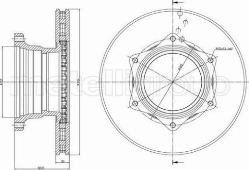 Fri.Tech. BD1134 - Kočioni disk www.molydon.hr