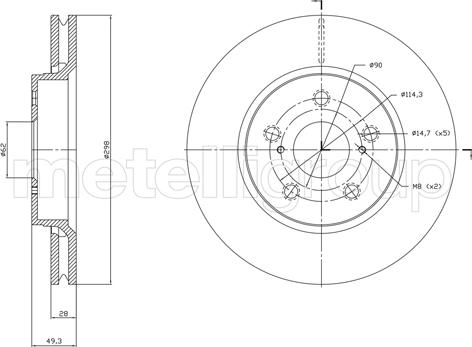 Fri.Tech. BD1840 - Kočioni disk www.molydon.hr