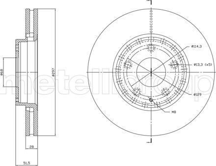 Fri.Tech. BD1850 - Kočioni disk www.molydon.hr