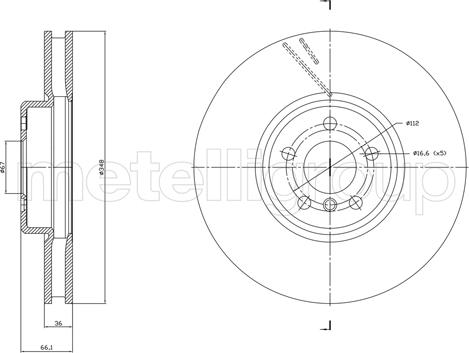 Fri.Tech. BD1868 - Kočioni disk www.molydon.hr