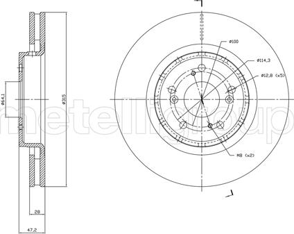 Fri.Tech. BD1829 - Kočioni disk www.molydon.hr