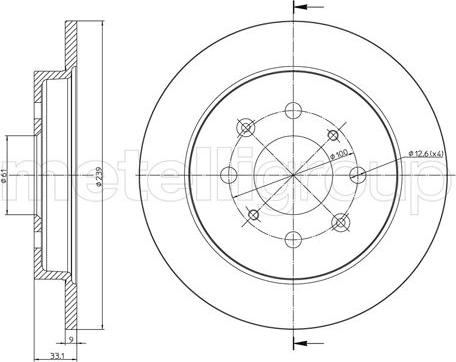 Fri.Tech. BD1396 - Kočioni disk www.molydon.hr