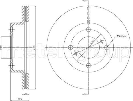 Fri.Tech. BD1382 - Kočioni disk www.molydon.hr