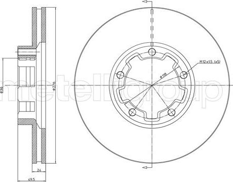 Fri.Tech. BD1372 - Kočioni disk www.molydon.hr