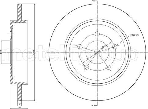 Fri.Tech. BD1297 - Kočioni disk www.molydon.hr