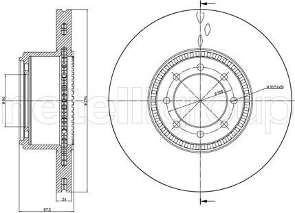 Fri.Tech. BD1245 - Kočioni disk www.molydon.hr