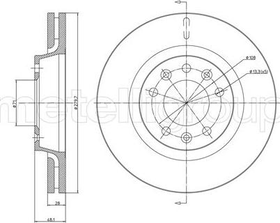 Fri.Tech. BD1225 - Kočioni disk www.molydon.hr