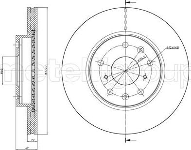 Fri.Tech. BD1223 - Kočioni disk www.molydon.hr