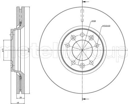 Fri.Tech. BD1222 - Kočioni disk www.molydon.hr