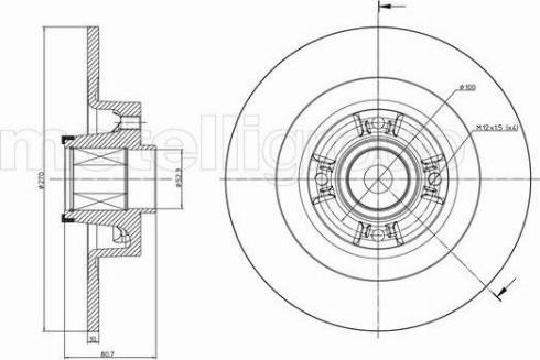 Fri.Tech. BD1271 - Kočioni disk www.molydon.hr