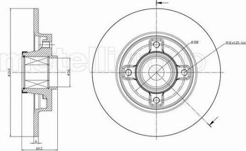 Fri.Tech. BD1272 - Kočioni disk www.molydon.hr