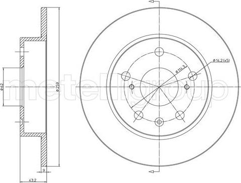 Fri.Tech. BD1713 - Kočioni disk www.molydon.hr