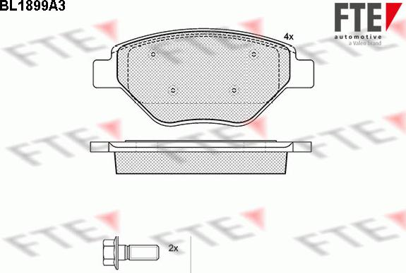 FTE 9010486 - Komplet Pločica, disk-kočnica www.molydon.hr