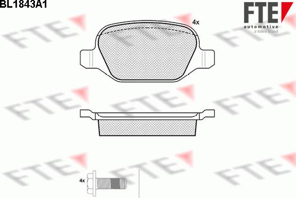 FTE 9010421 - Komplet Pločica, disk-kočnica www.molydon.hr