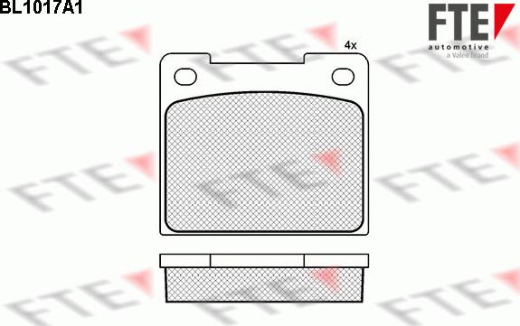 FTE BL1017A1 - Komplet Pločica, disk-kočnica www.molydon.hr