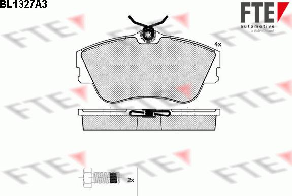 FTE BL1327A3 - Komplet Pločica, disk-kočnica www.molydon.hr