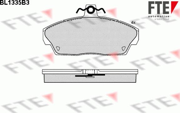 FTE 9010125 - Komplet Pločica, disk-kočnica www.molydon.hr