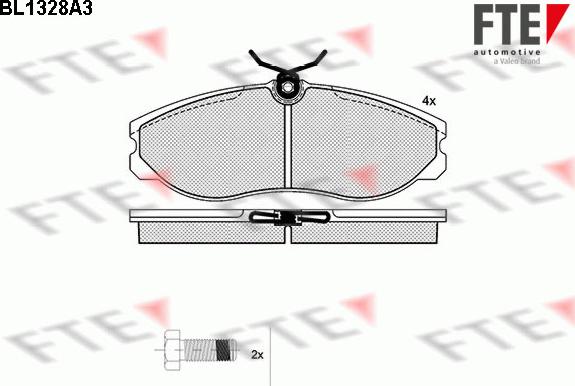 FTE BL1328A3 - Komplet Pločica, disk-kočnica www.molydon.hr