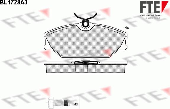 FTE 9010318 - Komplet Pločica, disk-kočnica www.molydon.hr