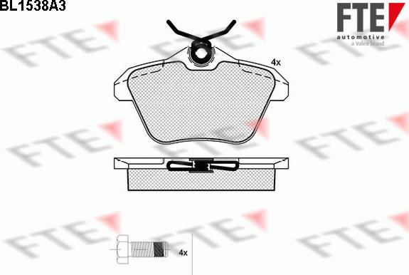 FTE 9010237 - Komplet Pločica, disk-kočnica www.molydon.hr