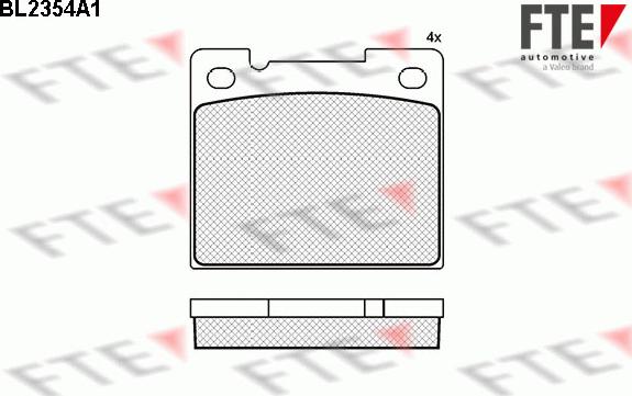 FTE BL2354A1 - Komplet Pločica, disk-kočnica www.molydon.hr