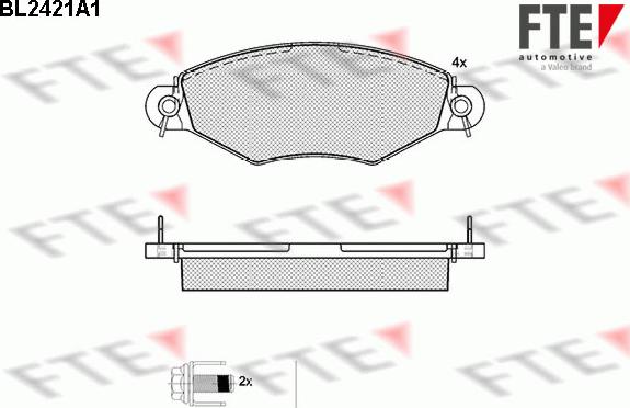 FTE 9010725 - Komplet Pločica, disk-kočnica www.molydon.hr