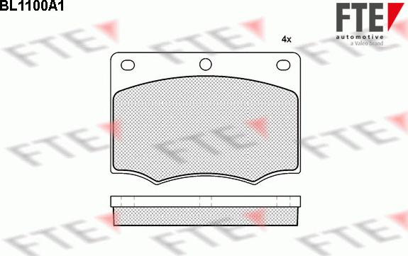 FTE BL1100A1 - Komplet Pločica, disk-kočnica www.molydon.hr