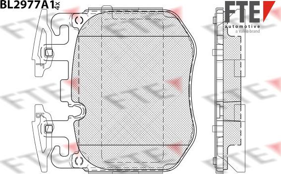 FTE BL2977A1 - Komplet Pločica, disk-kočnica www.molydon.hr