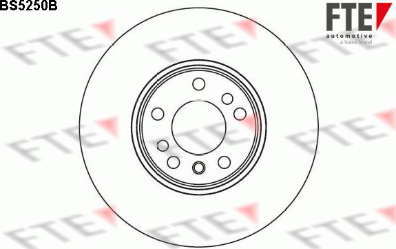 FTE BS5250B - Kočioni disk www.molydon.hr