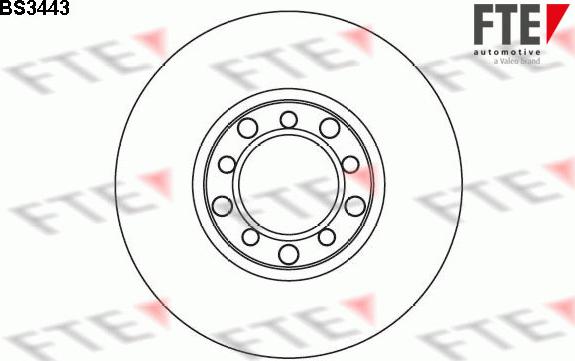 FTE BS3443 - Kočioni disk www.molydon.hr