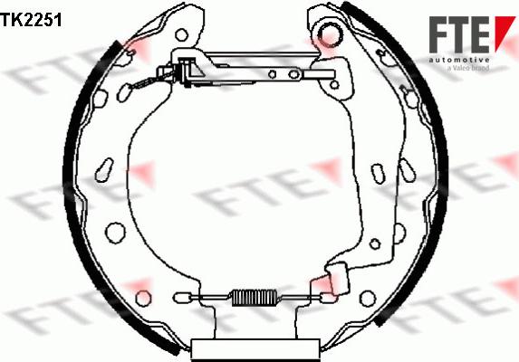 FTE TK2251 - Komplet kočnica, bubanj kočnice www.molydon.hr