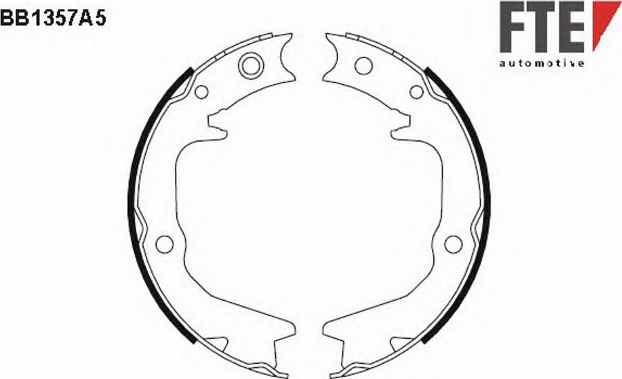 FTE BB1357A5 - Komplet kočnica, bubanj kočnice www.molydon.hr