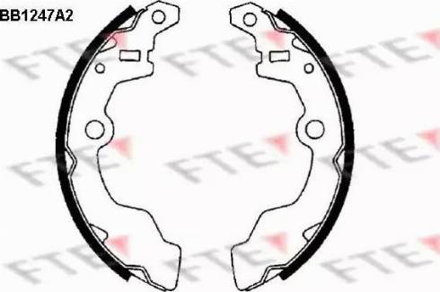 FTE BB1247A2 - Komplet kočnica, bubanj kočnice www.molydon.hr