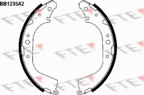 FTE BB1235A2 - Komplet kočnica, bubanj kočnice www.molydon.hr
