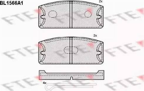 FTE BL1566A1 - Komplet Pločica, disk-kočnica www.molydon.hr