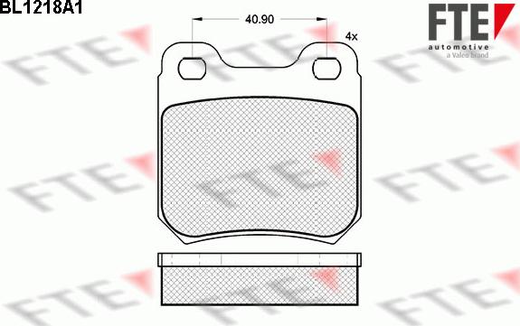 FTE BL1218A1 - Komplet Pločica, disk-kočnica www.molydon.hr