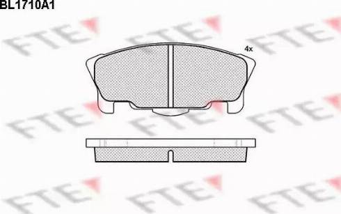 FTE BL1710A1 - Komplet Pločica, disk-kočnica www.molydon.hr